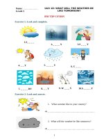 Ngữ pháp tiếng anh lớp 5  UNIT 18 