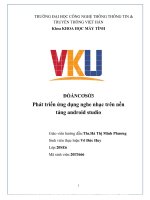 ĐỒ án cơ sở 3 phát triển ứng dụng nghe nhạc trên nền tảng android studio 