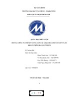 QUẢN TRỊ CHIẾN lược đề tài CÔNG TY CHUYÊN CUNG cấp các LOẠI HOA CHO cư dân và DU KHÁCH TRÊN địa bàn TPHCM 
