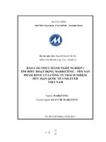 TÌM HIỂU HOẠT ĐỘNG MARKETING – MIX sản PHẨM DOVE của CÔNG TY TRÁCH NHIỆM hữu hạn QUỐC tế UNILEVER VIỆT NAM 