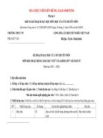 PHỤ lục 1 kế hoạch GD NGỮ văn 7  SÁCH KNTT 2022 2023 