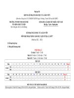 phụ lục 3 lích sử địa lí 7 có phân số tiết theo tuần