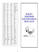 TÀI LIỆU TIẾNG ANH dạy THÊM lớp 7