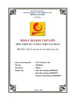 Thiết kế concept cho sản phẩm máy giặt