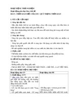 Giáo án môn Hoạt động trải nghiệm lớp 3 sách Kết nối tri thức: Tuần 5