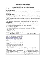 Giáo án môn Hoạt động trải nghiệm lớp 3 sách Kết nối tri thức: Tuần 8