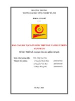 Thiết kế concept cho sản phẩm tủ lạnh