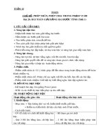 Giáo án môn Toán lớp 3 sách Kết nối tri thức: Tuần 12