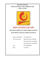 Thiết kế concept cho sản phẩm robot hút bụi