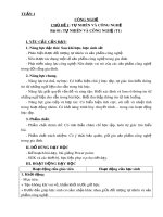 Giáo án môn Công nghệ lớp 3 sách Kết nối tri thức: Tuần 1