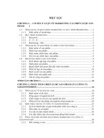 đề tài phân tích chiến lược sản phẩm của công ty saigontourist 