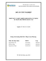 Thiết kế và điều khiển mô hình lưu kho tự động sử dụng hệ thống băng tải