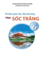 Tài liệu giáo dục địa phương lớp 6 sóc trăng