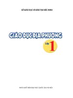 Tài liệu giáo dục địa phương lớp 1-BẮC NINH