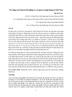 Fintech và tác động của nó tới ngành ngân hàng việt nam