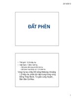 GIÁO TRÌNH ĐẤT PHÈN NGHỂ NÔNG