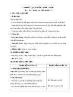 Giáo án môn Tự nhiên và xã hội lớp 3 sách Chân trời sáng tạo - Bài 20: Cơ quan tiêu hóa (Tiết 3)