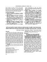 Kết quả phẫu thuật nội soi chẩn đoán và điều trị tràn dịch màng phổi chưa rõ nguyên nhân tại Bệnh viện Đại học Y Hà Nội