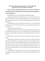 Xây dựng kế hoạch giáo dục cá nhân cho trẻ khuyết tật trí tuệ trong vòng 3 tháng