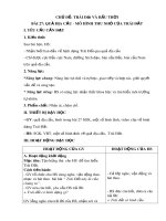 Giáo án môn Tự nhiên và xã hội lớp 3 sách Chân trời sáng tạo - Bài 27: Quả địa cầu - Mô hình thu nhỏ của Trái Đất