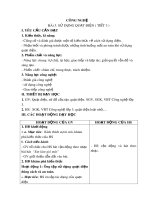 Giáo án môn Công nghệ lớp 3 sách Chân trời sáng tạo: Tuần 9