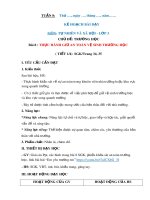 Giáo án môn Tự nhiên và xã hội lớp 3 sách Chân trời sáng tạo - Bài 8: Thực hành Giữ an toàn vệ sinh trường học (Tiết 1+2)