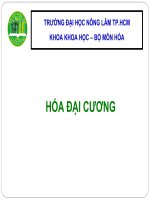 GIÁO TRÌNH MÔN HÓA HÓA ĐẠI CƯƠNG