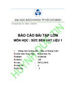 bài tập lớn môn sức bền