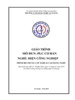Giáo trình PLC căn bản (Nghề: Điện công nghiệp - Trình độ CĐ/TC) - Trường Cao đẳng Nghề An Giang