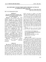 Đặc điểm điện tâm đồ ở bệnh nhân nhồi máu cơ tim cấp ST chênh lên hình “bia mộ”