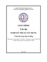 Giáo trình Trắc địa (Nghề: Kỹ thuật xây dựng - Trình độ CĐ/TC) - Trường Cao đẳng Nghề An Giang