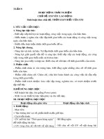 Giáo án môn Hoạt động trải nghiệm lớp 3 sách Cánh diều: Tuần 9