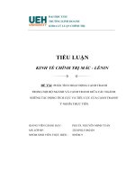 PHÂN TÍCH HOẠT ĐỘNG CẠNH TRANH TRONG nội bộ NGÀNH và CẠNH TRANH GIỮA các NGÀNH  NHỮNG tác ĐỘNG TÍCH cực và TIÊU cực của CẠNH TRANH  ý NGHĨA THỰC TIỄN 