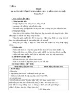 Giáo án môn Toán lớp 3 sách Cánh diều: Tuần 6