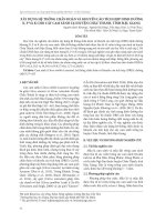 Xây dựng hệ thống chẩn đoán và khuyến cáo tích hợp dinh dưỡng N, P và K cho cây cam sành tại huyện Châu Thành, tỉnh Hậu Giang
