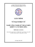 Giáo trình Vẽ mạch điện tử (Nghề: Công nghệ kỹ thuật điều khiển và tự động hóa - Trình độ Cao đẳng): Phần 1 - Trường Cao đẳng Nghề An Giang