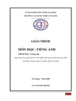 Giáo trình Tiếng Anh (Trình độ Trung cấp) - Trường Cao đẳng Nghề An Giang