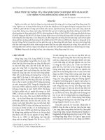 Phân tích tác động của xâm nhập mặn và khí hậu đến năng suất cây trồng vùng đồng bằng sông Cửu Long