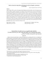 Ảnh hưởng của bón N, P, K, Ca, Mg đến sinh trưởng và năng suất dứa lưu gốc trên đất phèn tại Vị Thanh - Hậu Giang