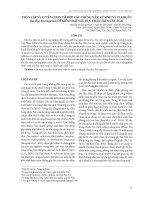 Phân lập và tuyển chọn tổ hợp các chủng nấm ký sinh và vi khuẩn Bacillus thuringiensis để kiểm soát sâu đục thân trên cây xoài