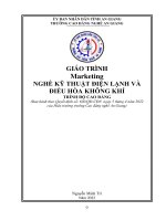 Giáo trình Marketing (Nghề: Kỹ thuật điện lạnh và điều hòa không khí - Trình độ Cao đẳng) - Trường Cao đẳng Nghề An Giang