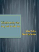 Bài giảng Giải phẫu tim theo vùng trong bệnh tim bẩm sinh - Bs. Phạm Thu Thủy