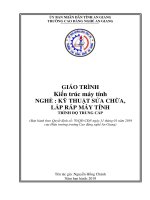 Giáo trình Kiến trúc máy tính (Nghề: Kỹ thuật sửa chữa, lắp ráp máy tính - Trình độ Trung cấp) - Trường Cao đẳng Nghề An Giang