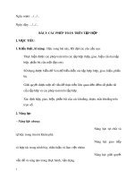 Giáo án môn Toán lớp 10 sách Chân trời sáng tạo - Chương 1: Bài 3