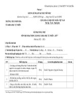 Kế hoạch dạy học, phụ lục 1,2,3 Sách khoa học tự nhiên lớp  7 bộ Cánh Diều.