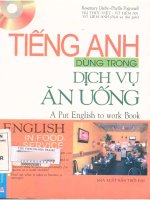 Tự học tiếng Anh dùng trong các loại dịch vụ ăn uống: Phần 1