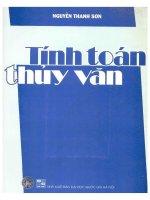 Giáo trình Tính toán thủy văn: Phần 1