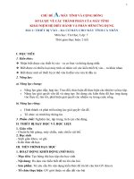 Giáo án môn Tin học lớp 7 sách Cánh diều - Chủ đề A: Bài 1