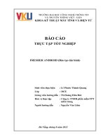 BÁO CÁO THỰC TẬP TỐT NGHIỆP FRESHER ANDROID (Đào tạo tân binh) tại Công ty TNHH phần mềm FPT miền trung