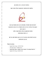 MÔN: NHẬP MÔN CÔNG NGHỆ PHẦN MỀM ĐỀ TÀI HỆ THỐNG QUẢN LÝ CỬA HÀNG CHO THUÊ XE MÁY